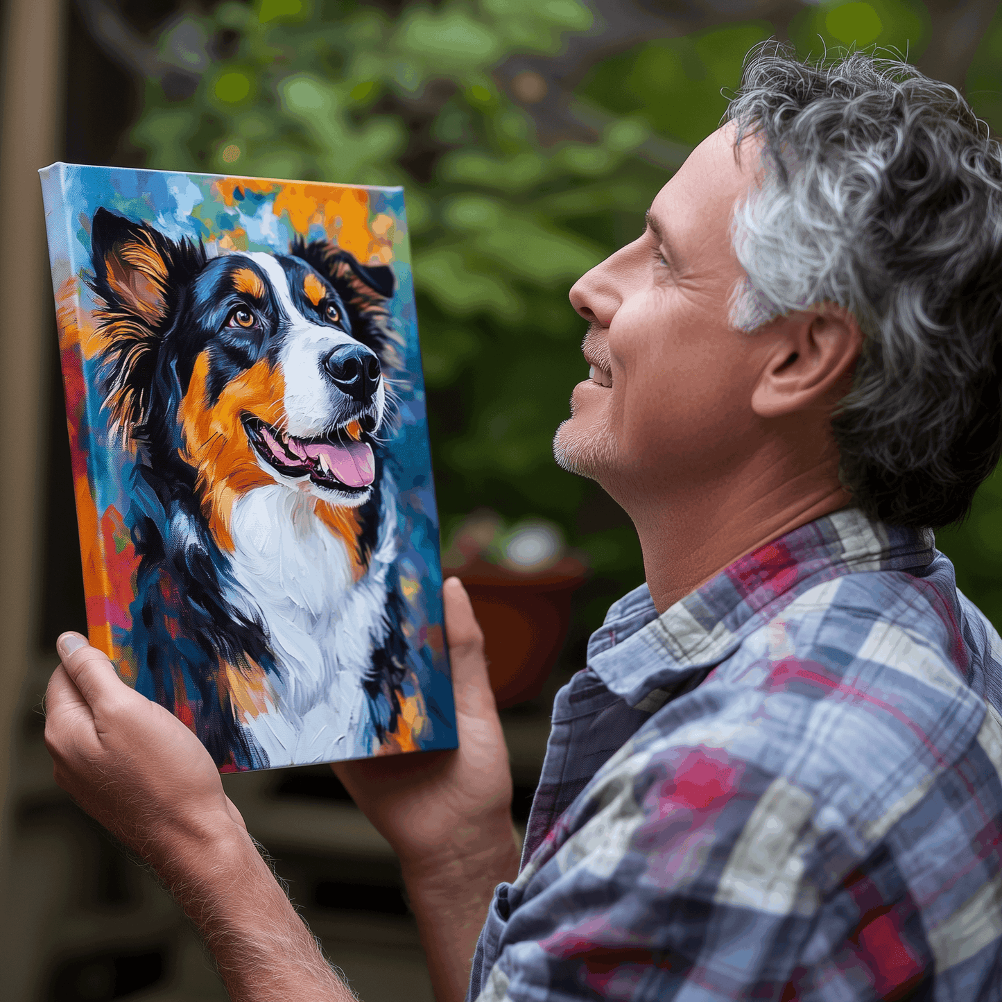 Custom Cartoon Pet Canvas Wrap - Memorify