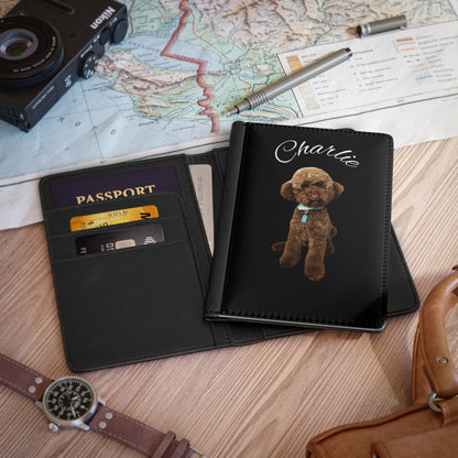 Custom Dog Passport Cover - Personalized Pet Travel Wallet for Animal Lovers