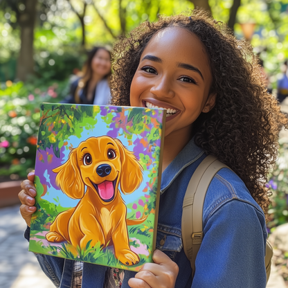 Custom Cartoon Canvas – A Perfect Gift for Pet Lovers - Personalized Canvas Art